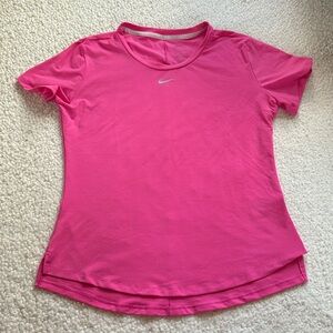 Pink Nike Dri-Fit Logo Tee sz S